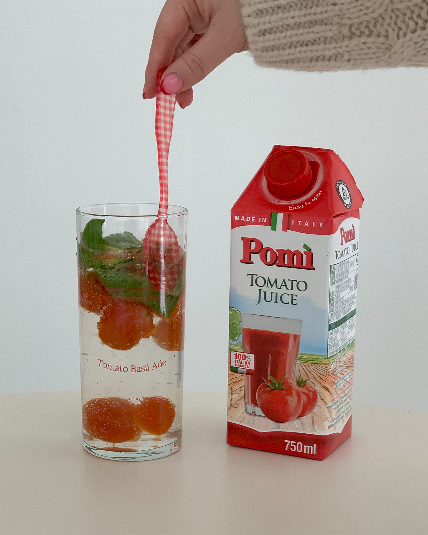 (3일) tomato basil ade glass cup