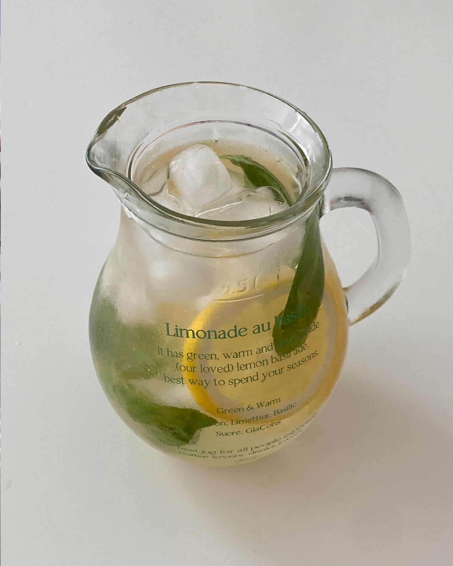 (7일 오픈) lemon basil ade jug