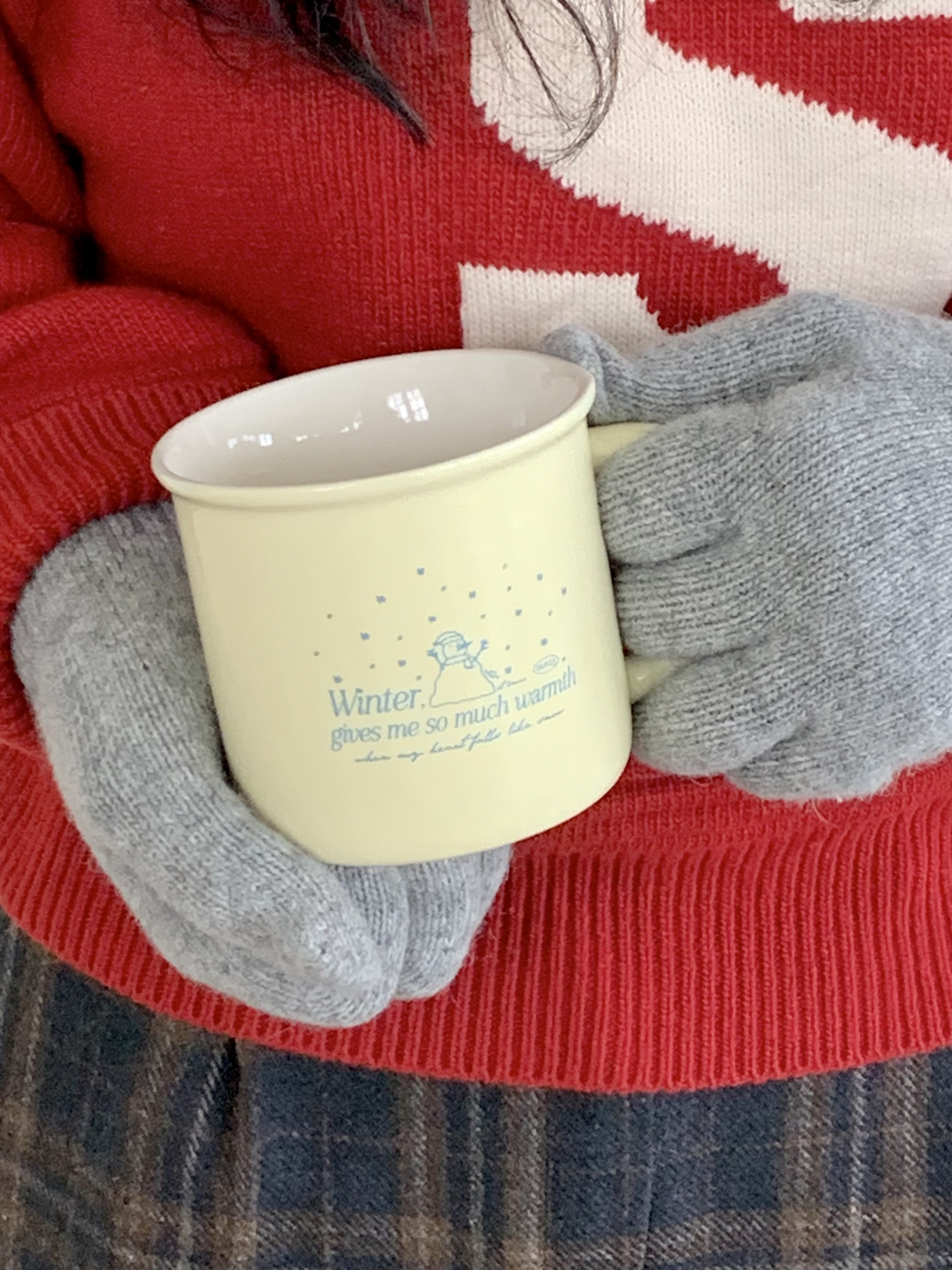 (단종) winter, snowman mug (butter)