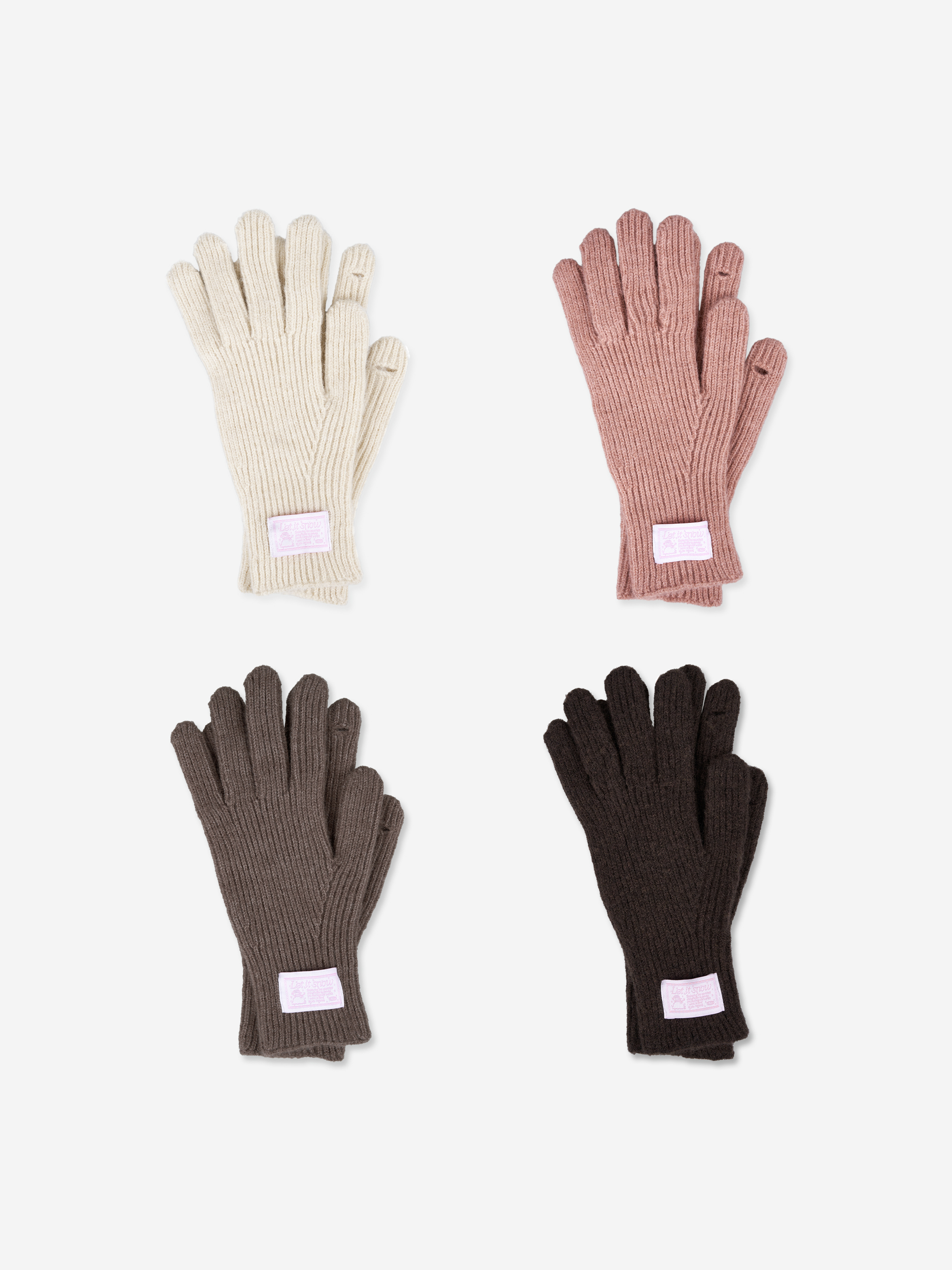 (단종) let it snow finger hole gloves (4 colors)